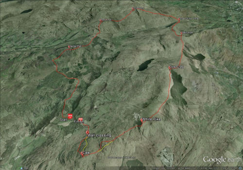 Duddon Valley Fell Race Route